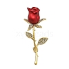 Rose Alloy Enamel Brooches PW-WG7E3FB-01-3