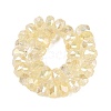 Electroplate Transparent Crackle Glass Beads Strands EGLA-Q135-01A-B03-2