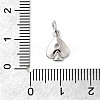 Brass Micro Pave Cubic Zirconia Charms KK-C139-08P-3