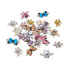 Boutigem 24Pcs 12 Styles Alloy Enamel Connector Charms FIND-BG0001-03-3