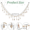 Heart Wooden Beads Hanging Clips HJEW-GO00067-2