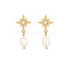 Stainless Steel Earrings with Pearl NB4152-1-1