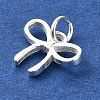 925 Sterling Silver Bowknot Charms STER-M119-05C-S-2