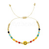 Acrylic Beads Braided Bead Bracelets KG4312-1-2