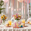 50Pcs Heart Printed Organza Bags OP-TADJ0001-01H-7
