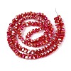 Electroplate Opaque Glass Beads Strands EGLA-N022-09A-C03-2