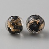 Handmade Gold Sand Lampwork Beads LAMP-WH0011-03B-02-2