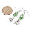 Alloy Clover Dangle Earrings EJEW-JE05539-3