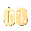 201 Stainless Steel Pendants SA-CBA49C1-03G-1