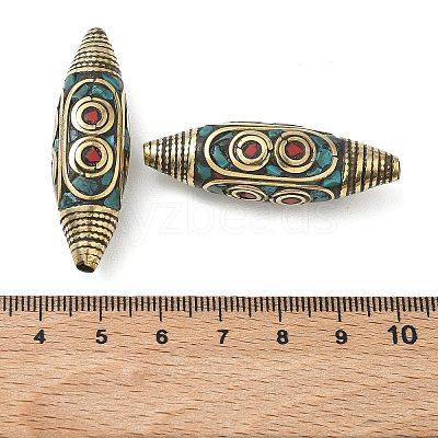 Handmade Tibetan Style Beads KK-Z157-09AG-04-1