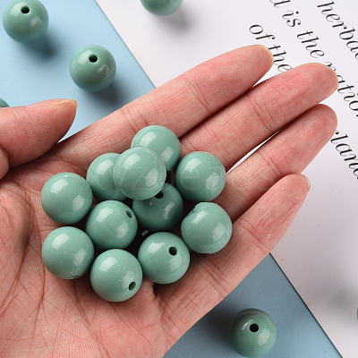 Opaque Acrylic Beads MACR-S370-C16mm-26-1