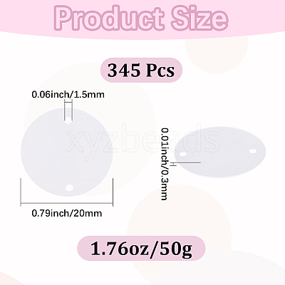 50G Ornament Accessories PVC Paillette/Sequins Pendants PVC-CY0001-01B-1