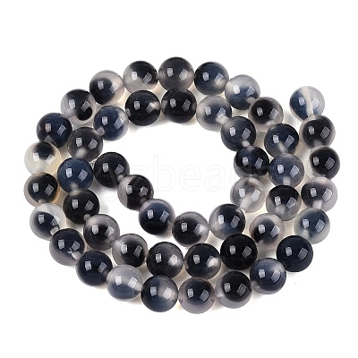 Natural Agate Beads Strands G-Q606-42B-B01-1