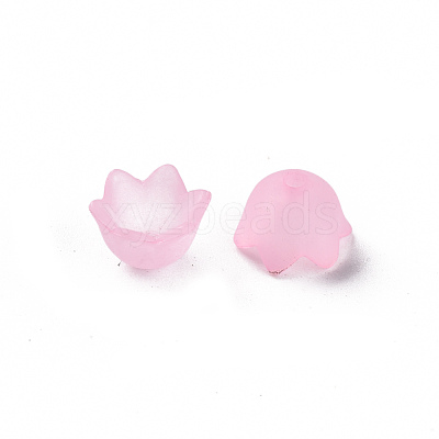 Transparent Acrylic Beads Caps PL543-4-1