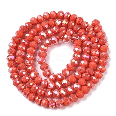 Electroplate Glass Beads Strands EGLA-A044-P4mm-B21-1