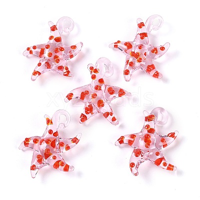 Handmade Lampwork Pendants LAMP-C015-02B-1