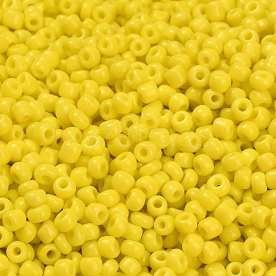 8/0 Opaque Colours Round Glass Seed Beads X-SEED-A010-3mm-42-1