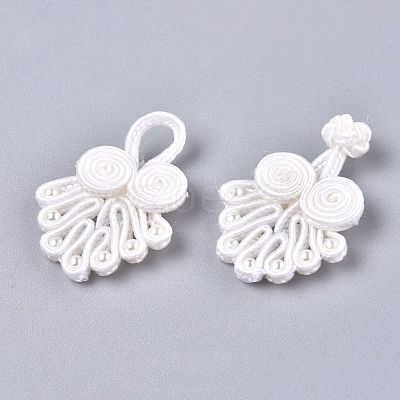Handmade Chinese Frogs Knots Buttons Sets BUTT-WH0014-29Y-1