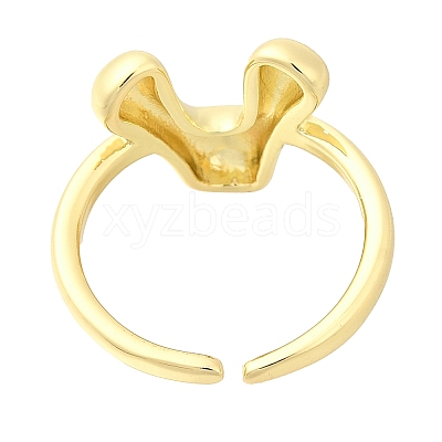 Rack Plating Brass Open Cuff Rings RJEW-S394-01G-V-1