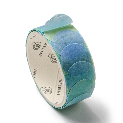 Round Adhesive Decorative Paper Tapes DIY-M052-01H-1