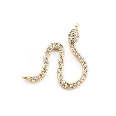 Brass Micro Pave Cubic Zirconia Pendants LS-KK-M321-01A-G-1