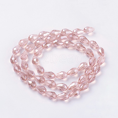 Electroplate Glass Beads Strands EGLA-R008-15x10mm-7-1