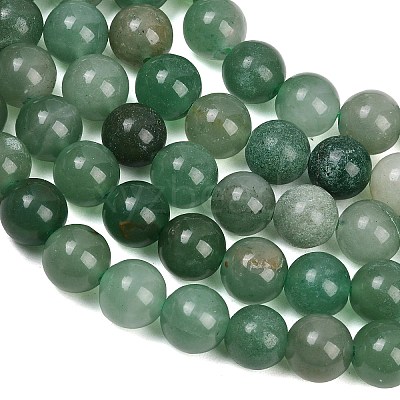Natural Green Aventurine Beads Strands G-Q462-12mm-20-1