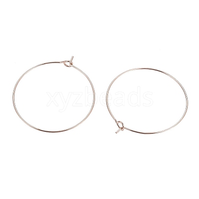Ion Plating(IP) 316L Surgical Stainless Steel Hoop Earring Findings STAS-G130-03RG-30MM-1