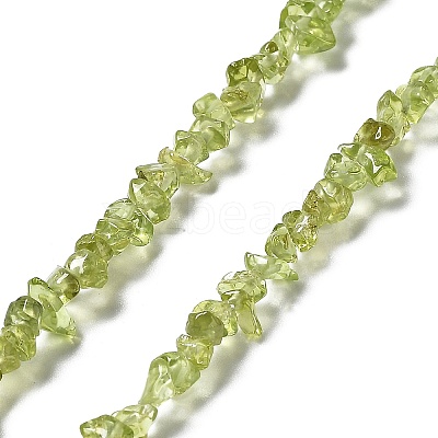Natural Peridot Beads Strands X-G-E607-A06-1