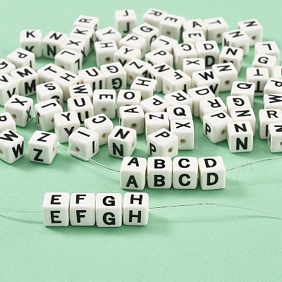 20Pcs Porcelain Beads PORC-FS0001-08G-1