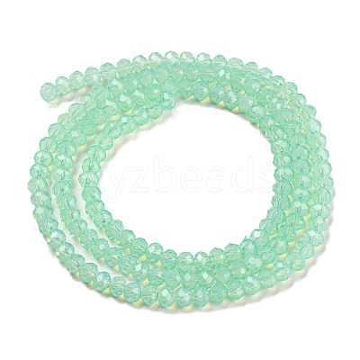 Baking Paint Transparent Glass Beads Strands DGLA-A034-J2mm-B05-1