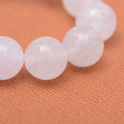 Round Natural White Jade Bead Strands X-G-R345-4mm-06-1