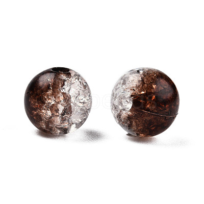 Transparent Crackle Acrylic Beads CACR-N002-26B-1