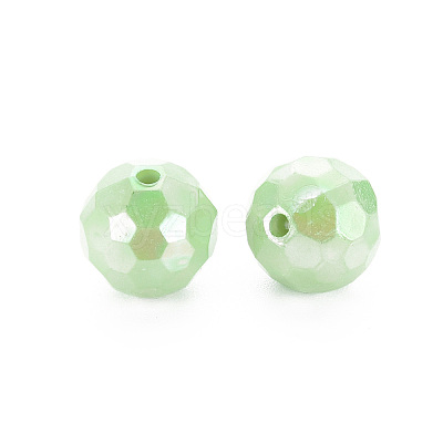 Opaque Acrylic Beads X-TACR-S154-10F-01-1