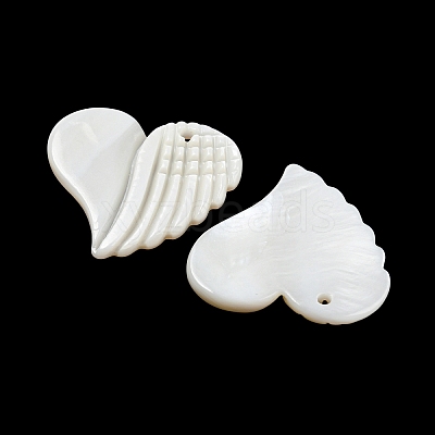 Natural Freshwater Shell Pendants BSHE-G034-18-1