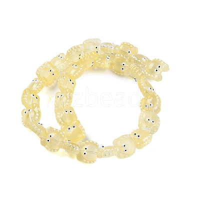 Transparent Glass Beads Strands LAMP-L078-010H-1