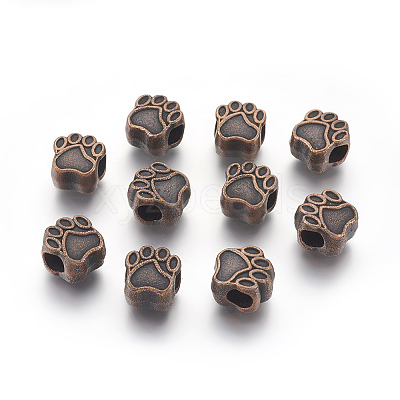 Tibetan Style European Beads LS-MPDL-6160-R-NR-1