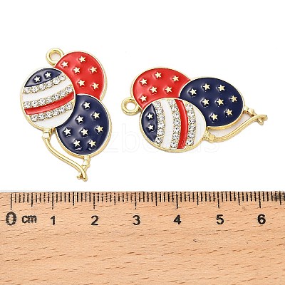 Independence Day Alloy Enamel Pendants ENAM-G229-04G-01-1