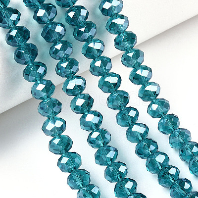 Electroplate Glass Beads Strands EGLA-A034-T8mm-A33-1