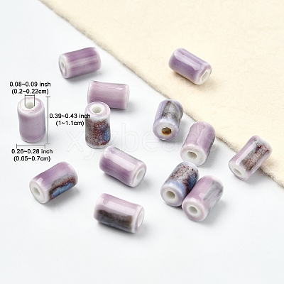 20Pcs Handmade Porcelain Beads PORC-YW0001-45A-1
