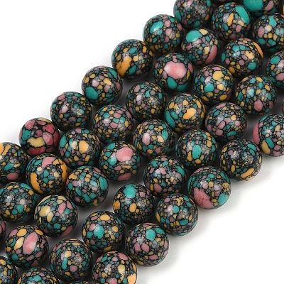 Natural Agate Beads Strands G-U030-C01-10mm-1