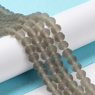Transparent Glass Beads Strands EGLA-A034-T6mm-MD16-1