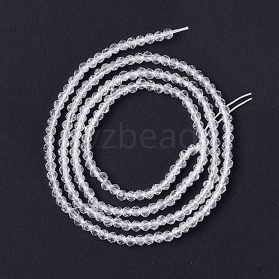 Transparent Glass Beads Strands X-GLAA-C019-01A-33-1