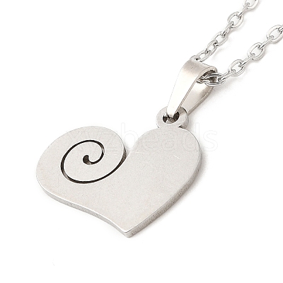 Non-Tarnish 306 Stainless Steel Pendant Necklace for Women NJEW-Q772-01P-08-1