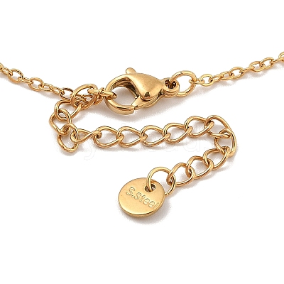 Golden Tone 304 Stainless Steel Cross Pendant Necklaces NJEW-A032-02G-02-1