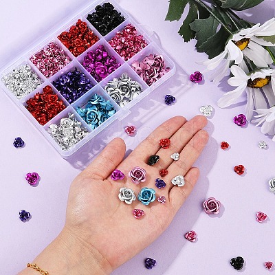 540Pcs Aluminum Beads FALUM-YW0001-01-1