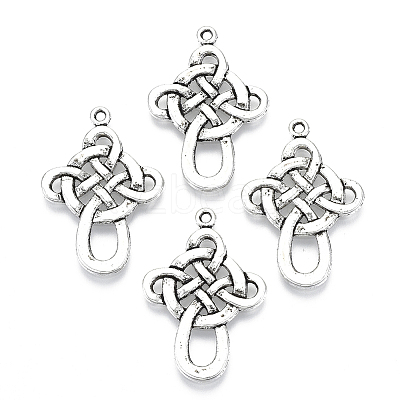 Chinese Knot Tibetan Style Pendants LS-TIBEP-A5642-AS-RS-1