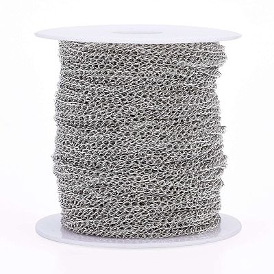 Brass Twisted Chains CHC-Q001-4x3mm-P-1