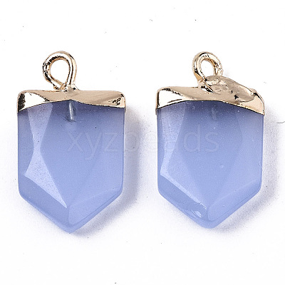 Faceted Glass Pendants G-N326-35-1