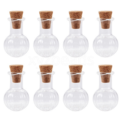 10Pcs Clear Glass Wishing Bottles AJEW-TA0002-85B-1